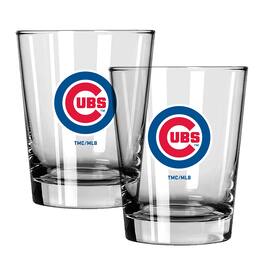 The Memory Company - Chicago Cubs 15oz. Two-Pack Rocks Glass Gift Set - Multicolor