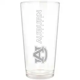 Great American Products - Auburn Tigers Etched 16oz. Vertical Rally Cry Pint Glass - Multicolor