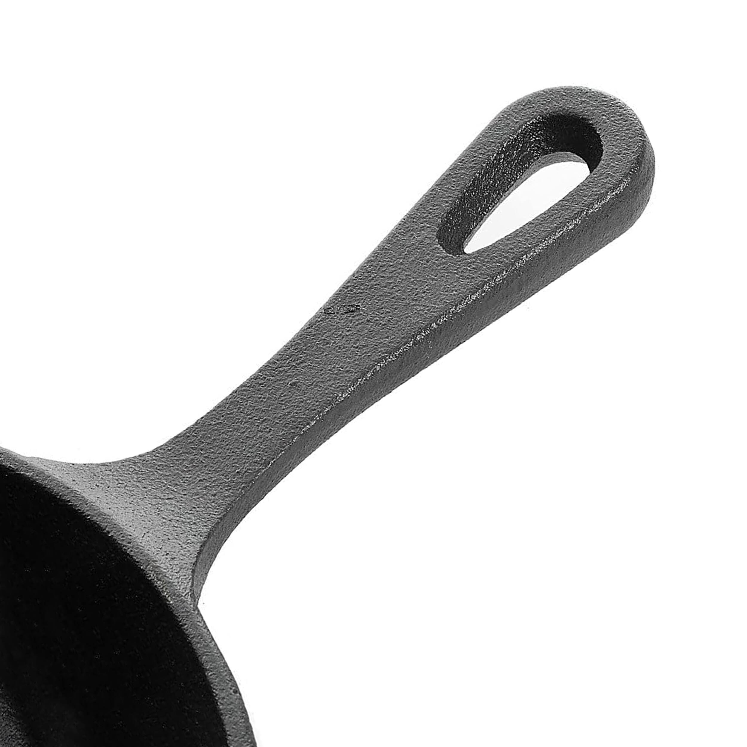 Alt View 4. Gibson - Gibson Home Brickstone 3 Piece Pre-Seasoned Cast Iron Skillet Set in Black - Black.