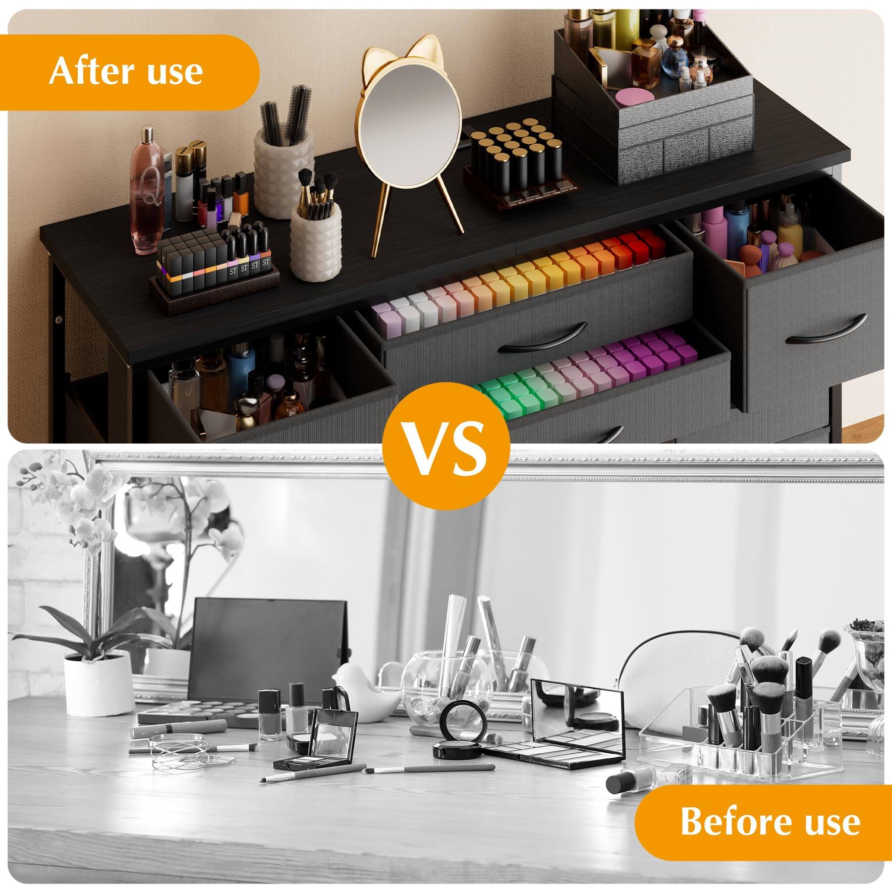 After use
VS
Before use