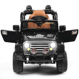 Gymax - Electric Kids Ride On 12V Truck Car RC Remote Control - Black