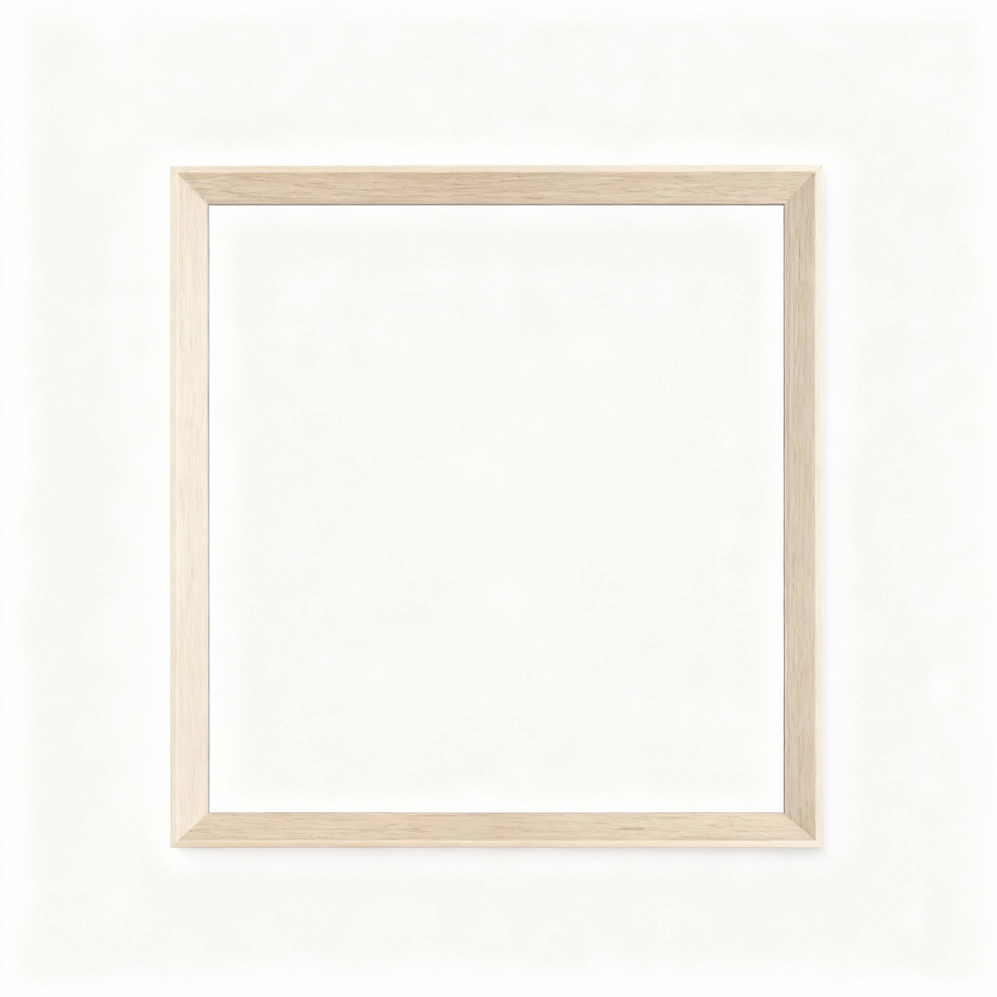 OMOMMD - HD Tempered Glass Wall Mirror, Anti-Desilvering, Recycled Frame, 3min Install - Oak Wood 36"L x 36"W