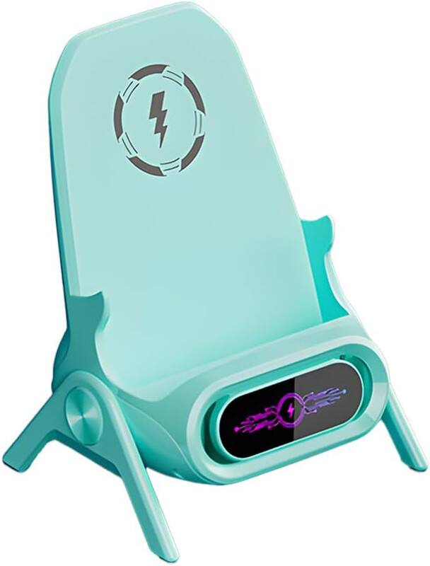 Front. YONWAY - Magnetic Wireless Charger Stand 15W Wireless Phone Charger Holder Compatible with All Smartphones Tablet Charging Dock.