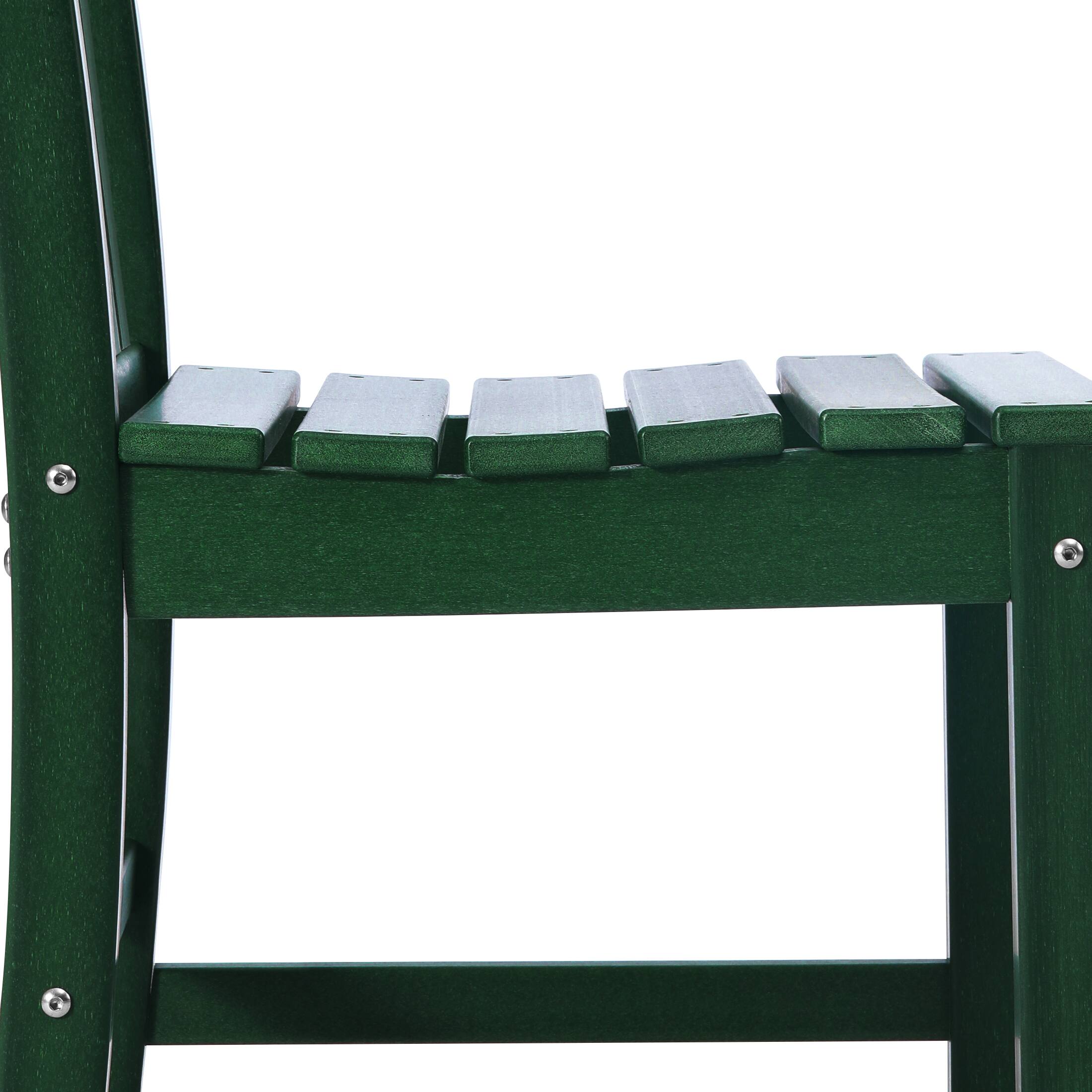 Alt View 3. WestinTrends - WestinTrends Malibu Outdoor Patio Dining Chair - Dark Green.