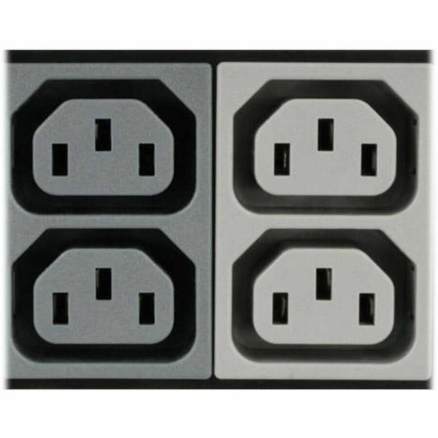 Alt View 2. Tripp Lite - Eaton Tripp Lite Series 14.4kW 3-Phase Local Metered PDU, 208V Outlets (36 C13, 6 C19, 3 L6-30R) Hubbell 50A CS8365C, 6 - Black.