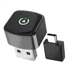 Front. Rexing - Rexing CPW-52 Wireless CarPlay & Android Auto Adapter For iPhone (iOS 10+) & Android (Android 11+) – Black - Black.