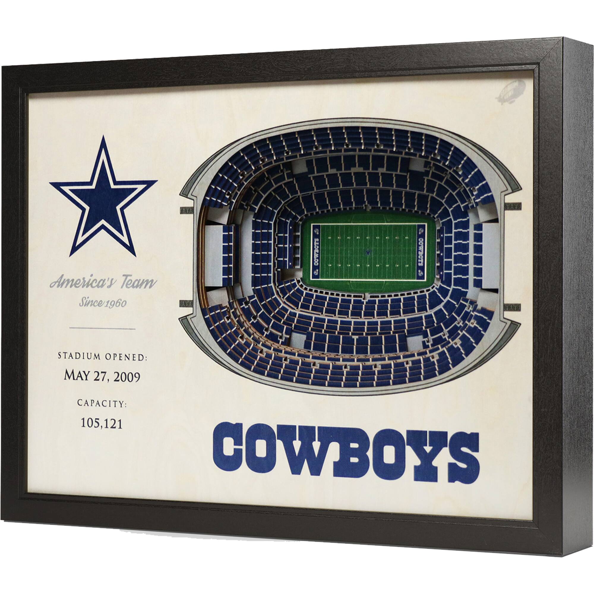 Dallas Cowboys 25.5'' x 19.5'' 25-Layer StadiumViews 3D Wall Art