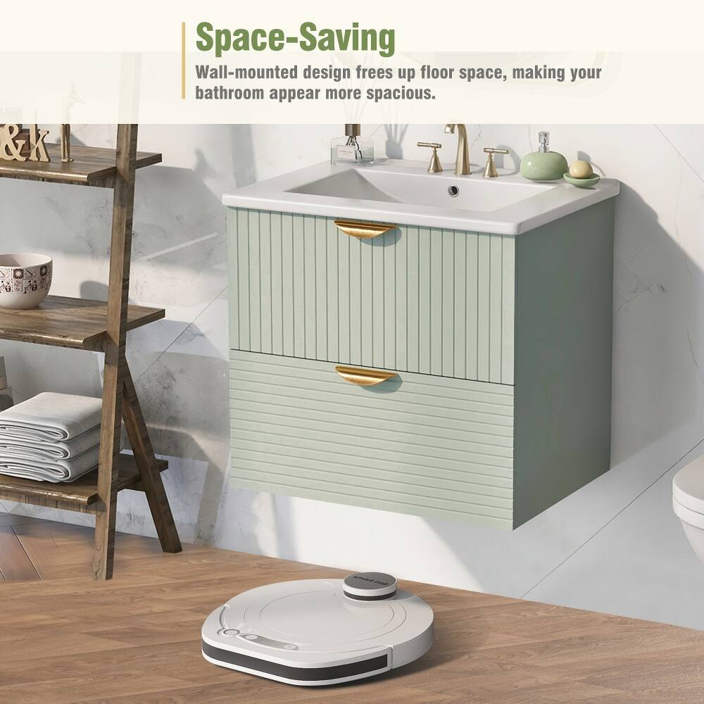 3.1
Space-Saving Wall-mounted design frees up floor space, making your bathroom appear more spacious.