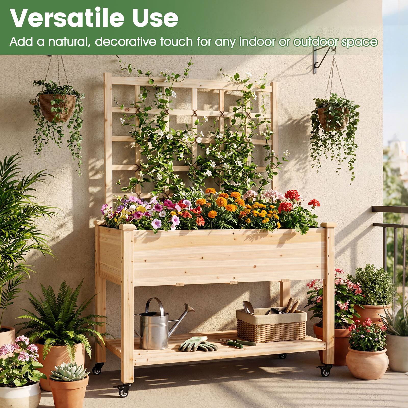 Versatile Use  
Add a natural, decorative touch for any indoor or outdoor space