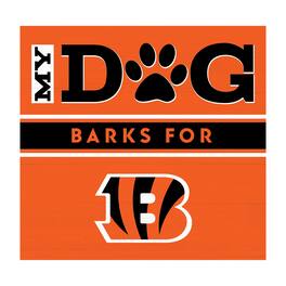 Imperial - Cincinnati Bengals 10" x 10.5" Dog Barks Wall Art - Multicolor
