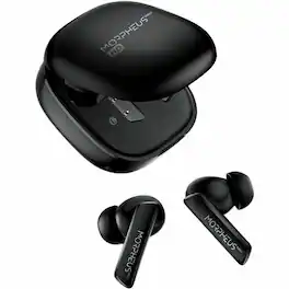 Morpheus 360 - Pulse ANC Hybrid Wireless Noise Cancelling Earbuds TW7850HD - Hi-Res Audio - 6 Mems Microphones - 40H - Black