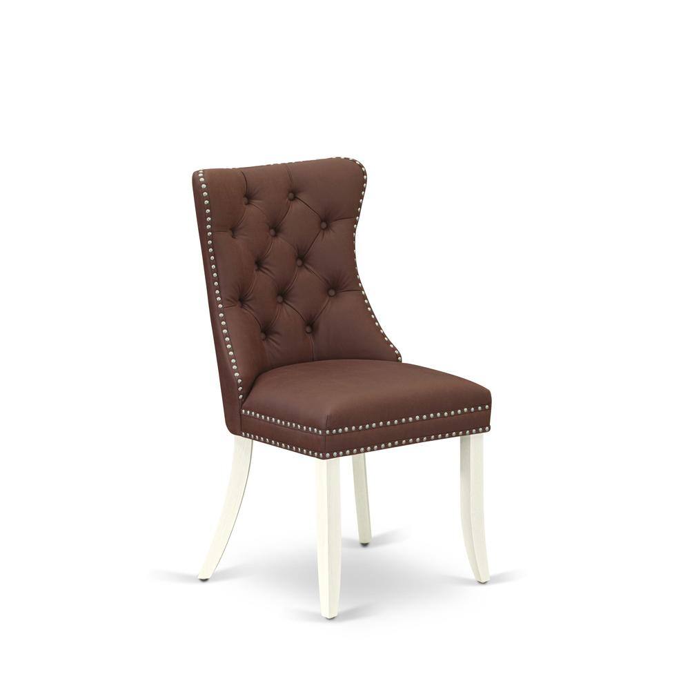 Left. East West Furniture - Parsons Dining Chairs - White.