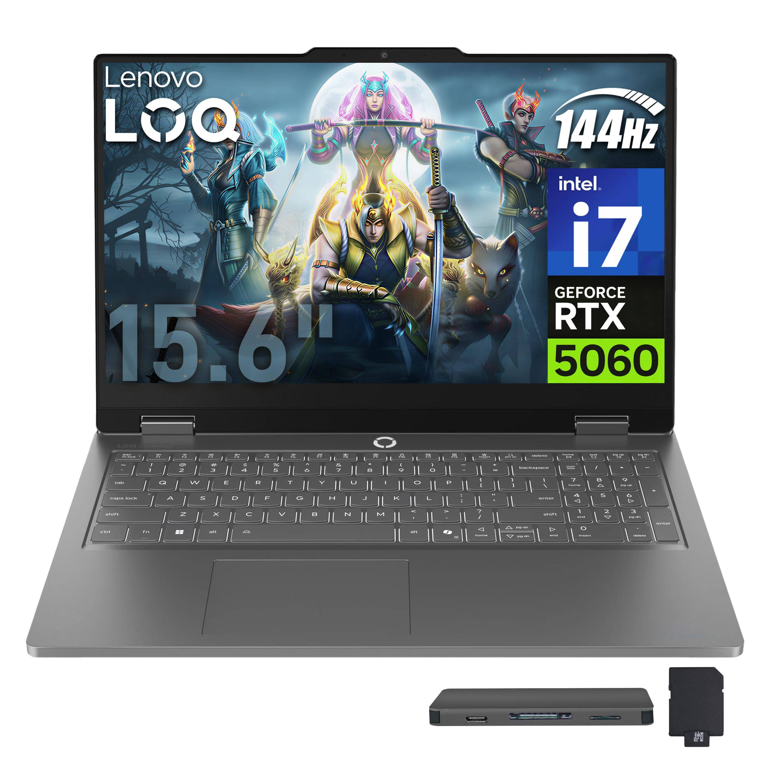 Lenovo LOQ 15.6"  
144Hz  
Intel i7  
GEFORCE RTX 5060