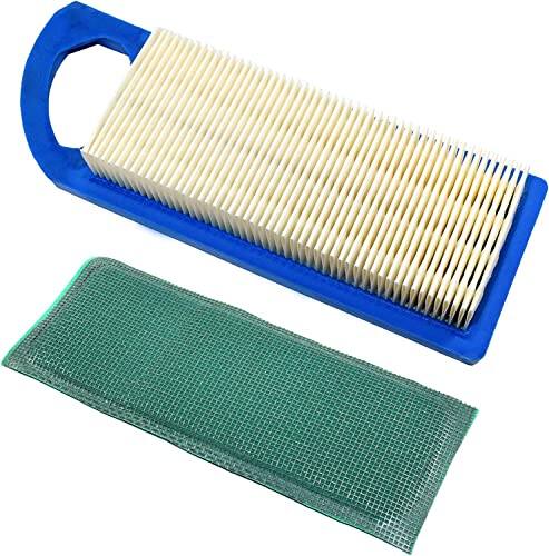 Front. HQRP - Air Filter Cartridge with Pre-Filter for Troy-Bilt Bronco Pony Lawn Tractor - Replaces Briggs Stratton 795115.
