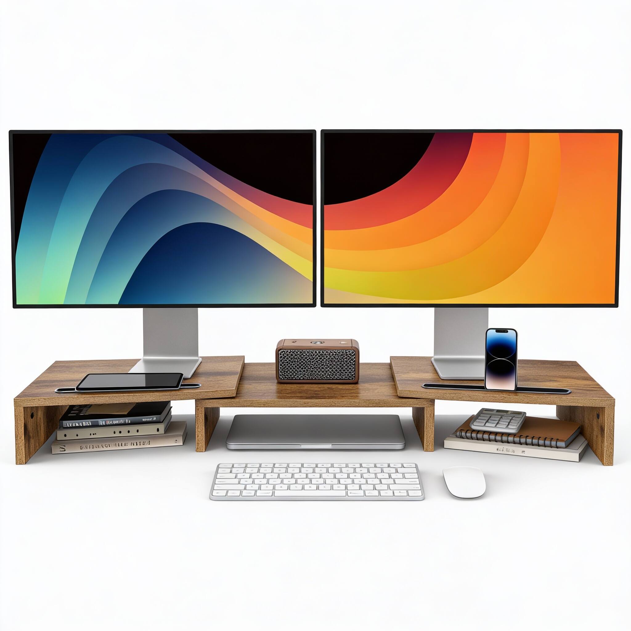 Rustic Brown 3-Shelf 29-41", 55 lbs