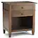 Front. Simpli Home - Carlton Bedside Table - Rustic Natural Aged Brown.