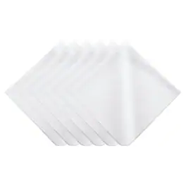 Unique Bargains - 6pcs Soft Eyeglass Cloths, 15.8"x15.8" Microfiber Cleaning Cloth for Lens, Glasses, Jewelry, LCD Screens, Cameras - White