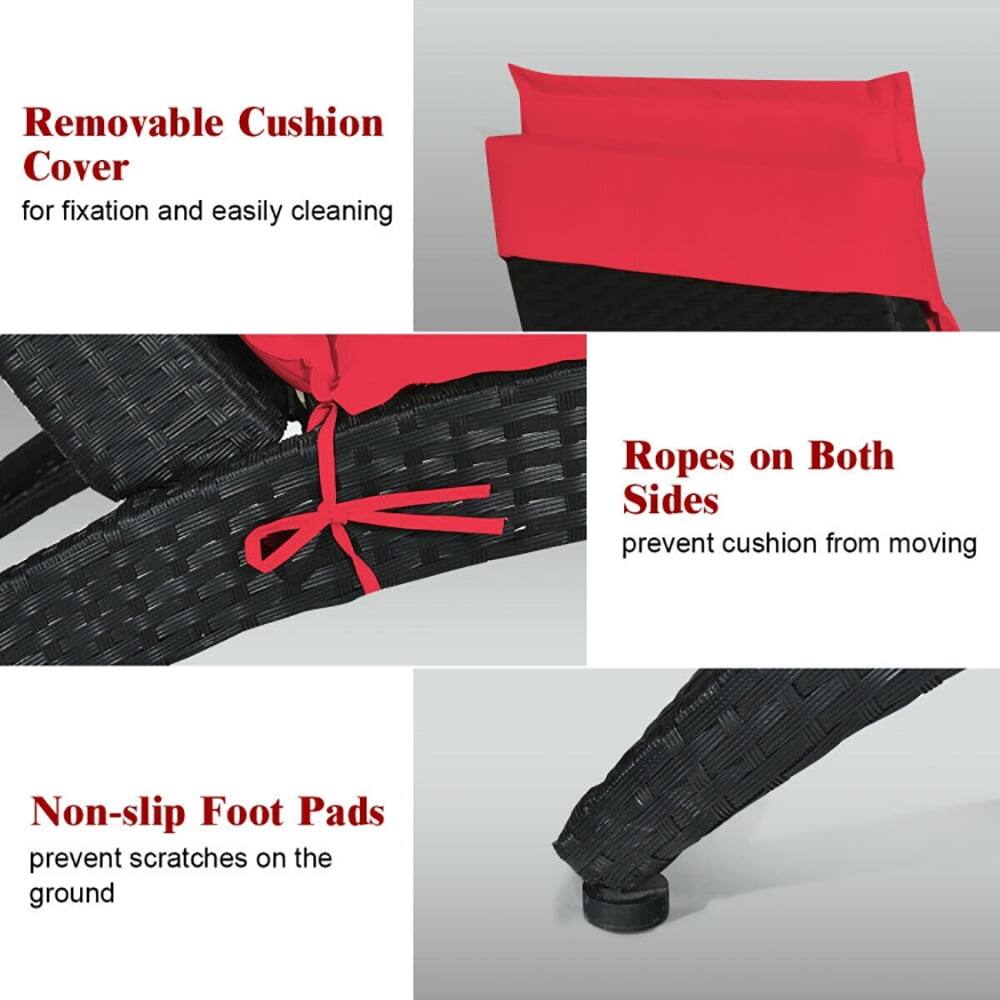 - Removable Cushion Cover for fixation and easily cleaning
- Ropes on Both Sides prevent cushion from moving
- Non-slip Foot Pads prevent scratches on the ground