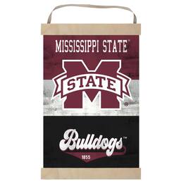 Jardine - Mississippi State Bulldogs Retro Logo Banner Sign - Maroon