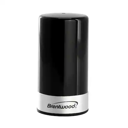 Front. Brentwood - Brentwood Portable Automatic Vacuum Wine Preserver Black - Black.