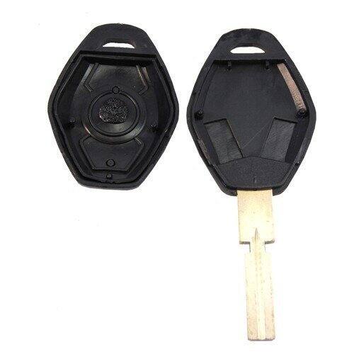 Alt View 3. HQRP - Remote Key Fob Shell Case with Uncut Blade for BMW 7 Series E38 1995-1998 - Black.