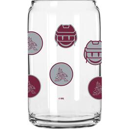 Logo Brands - Arizona Coyotes 16oz. Smiley Can Glass - Multicolor