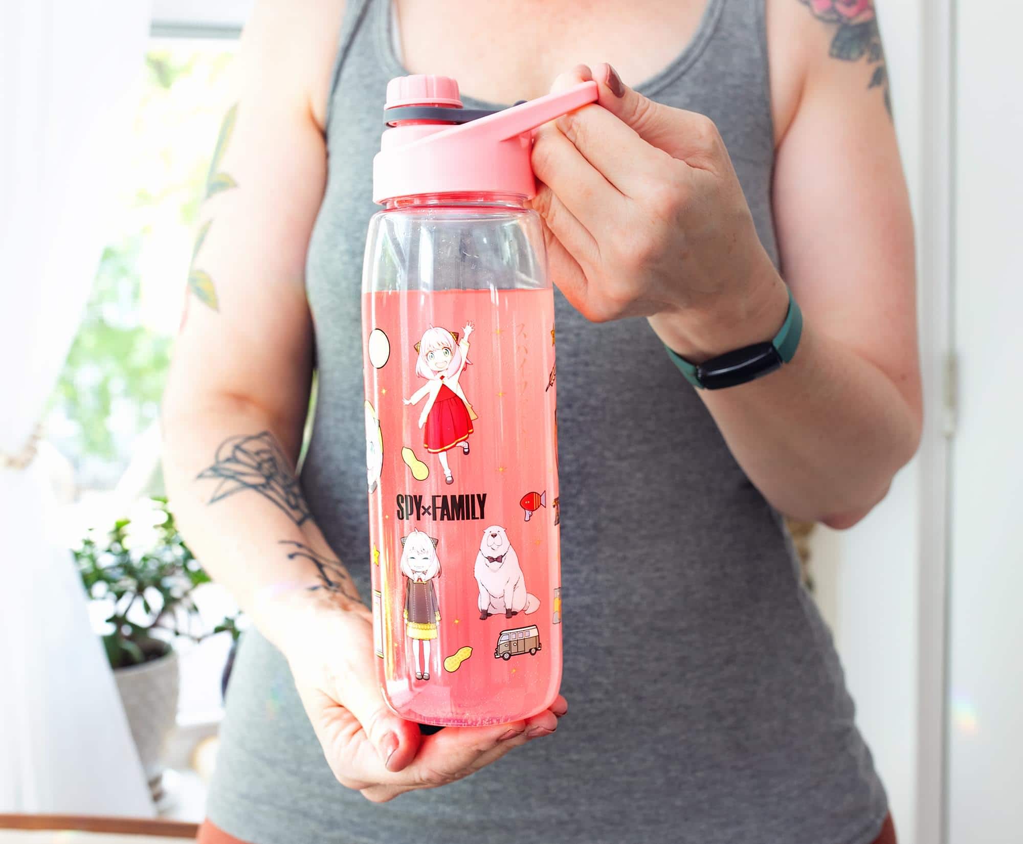 Silver Buffalo Spy x Family Anya Icons Water Bottle With Screw Top