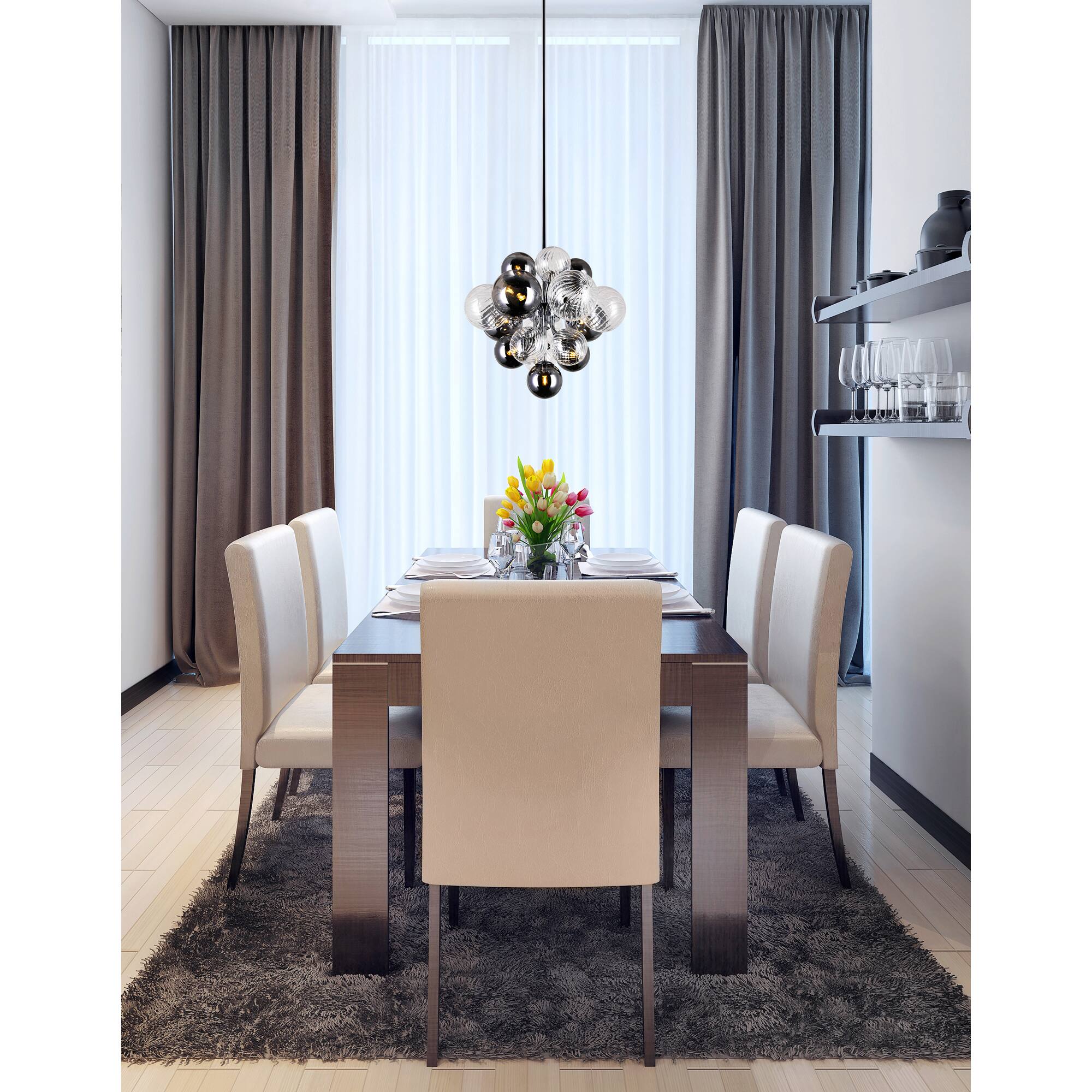 Alt View 2. CWI Lighting - Pallocino 8 Light Chandelier With Chrome Finish - Chrome.