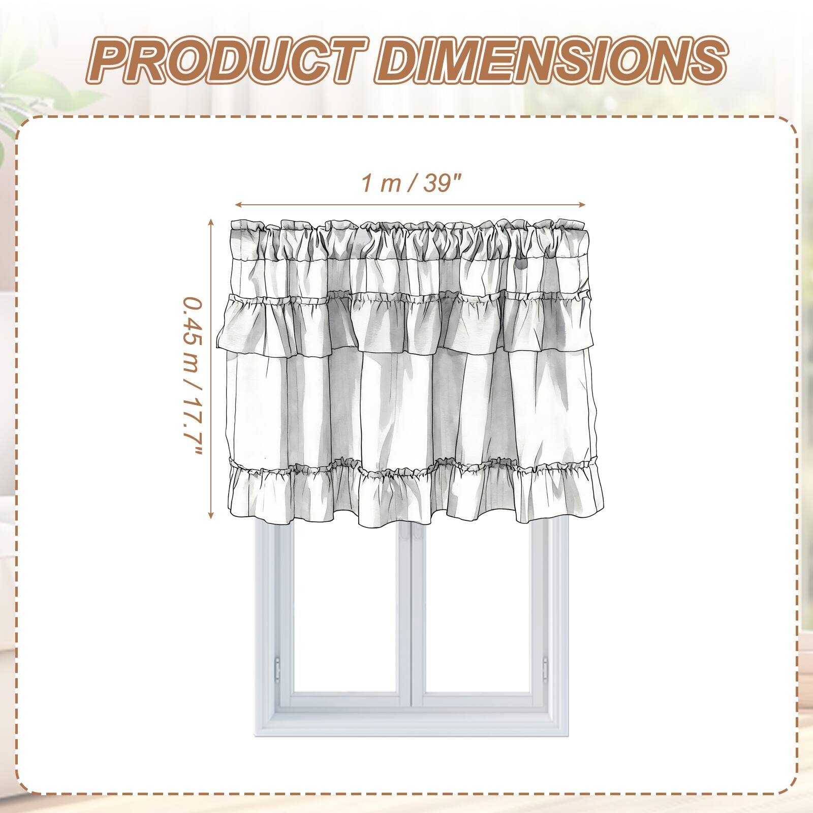 PRODUCT DIMENSIONS

1 m / 39"

0.45 m / 17.7"