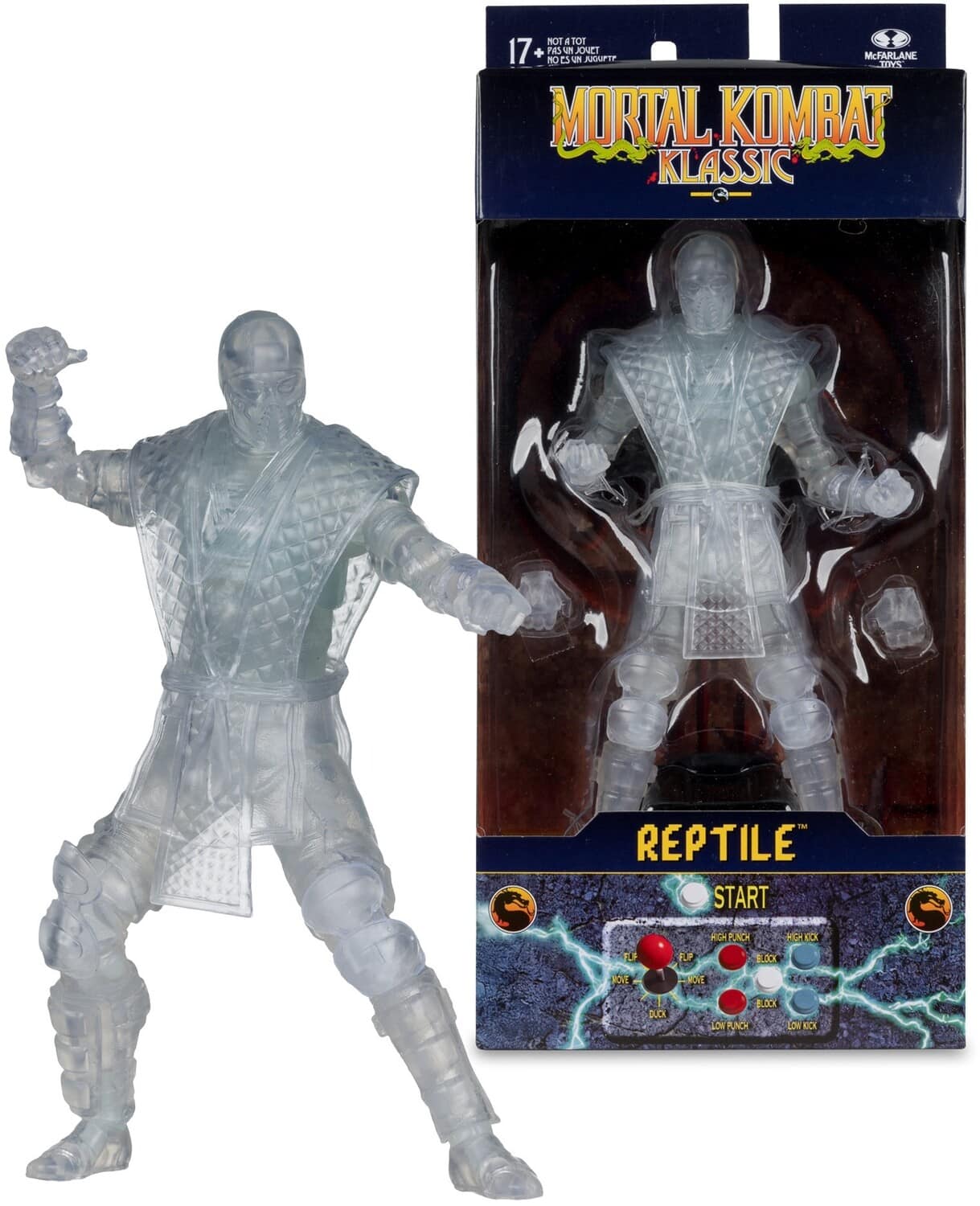 McFarlane Toys - Mortal Kombat - Klassic - Reptile (Invisible) 7" Action Figure - COLLECTIBLES - Multicolor