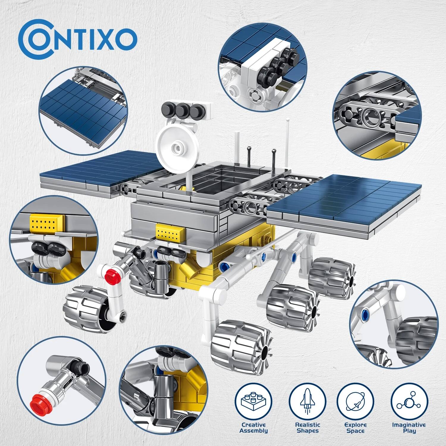 ONTIXO Creative Assembly Realistic Shapes Explore Space Imaginative Play