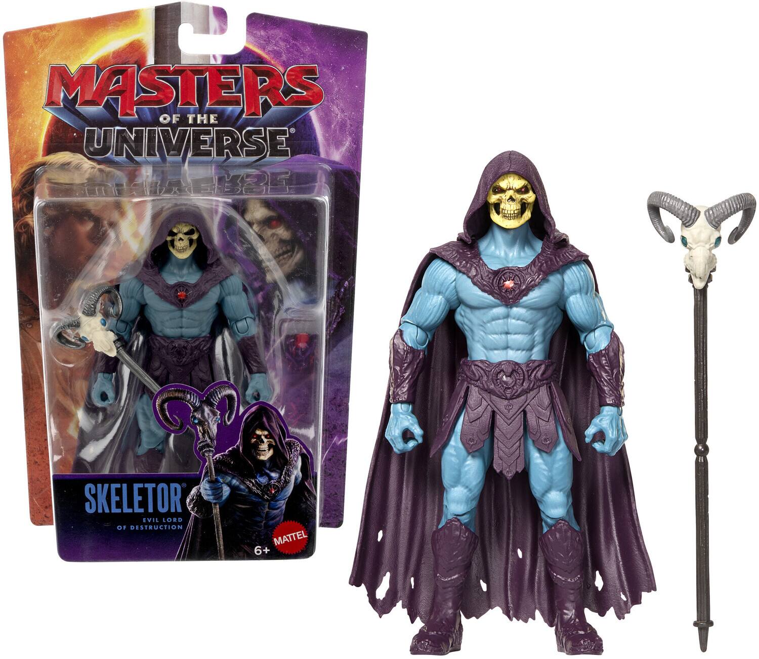 MASTERS OF THE UNIVERSE  
SKELETOR EVIL LORD OF DESTRUCTION  
MATTEL 6+