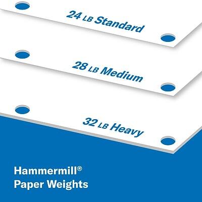 24 LB Standard  
28 LB Medium  
32 LB Heavy  

Hammermill® Paper Weights