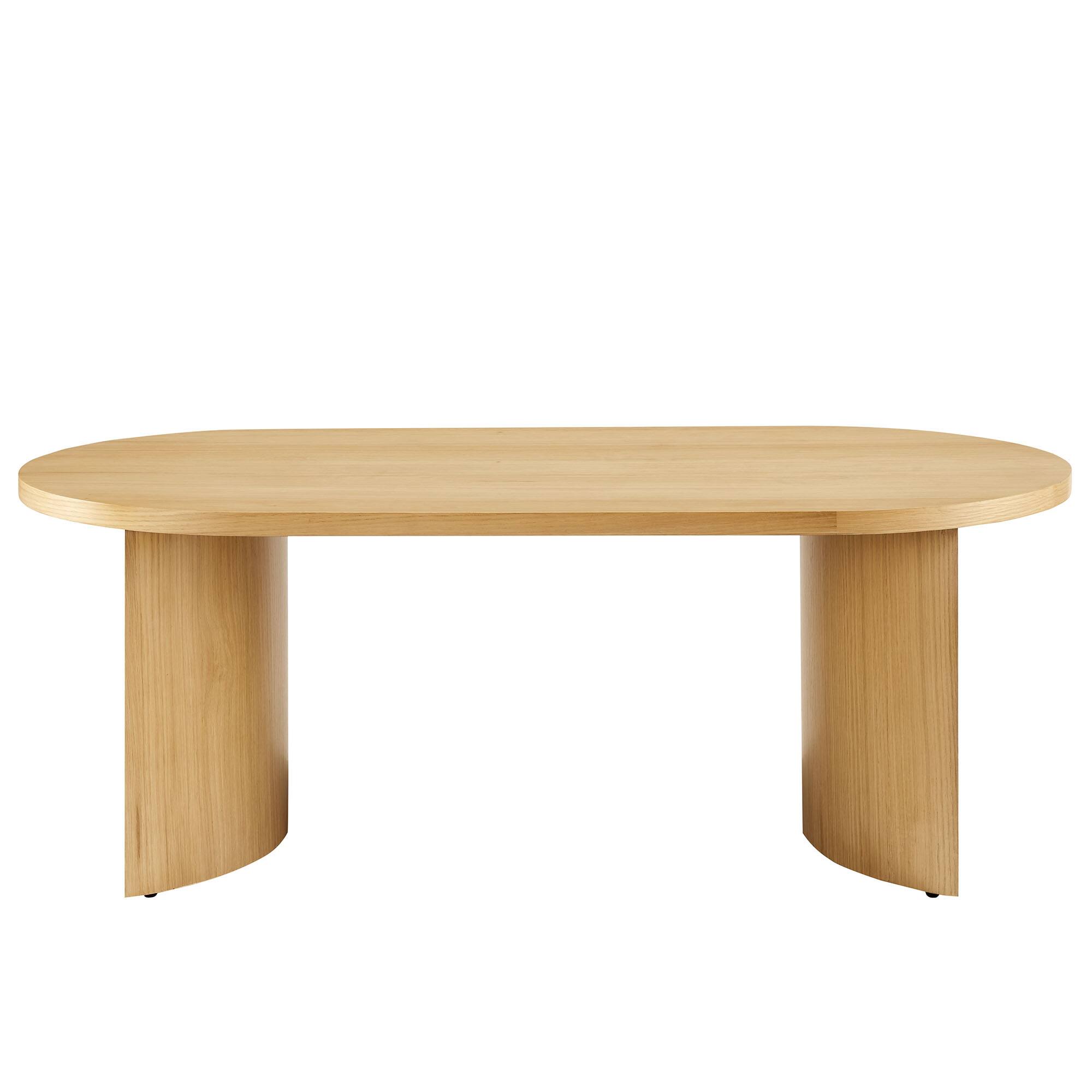Alt View 5. Modway - Aspect Oval Wood Coffee Table by Modway - Oak.