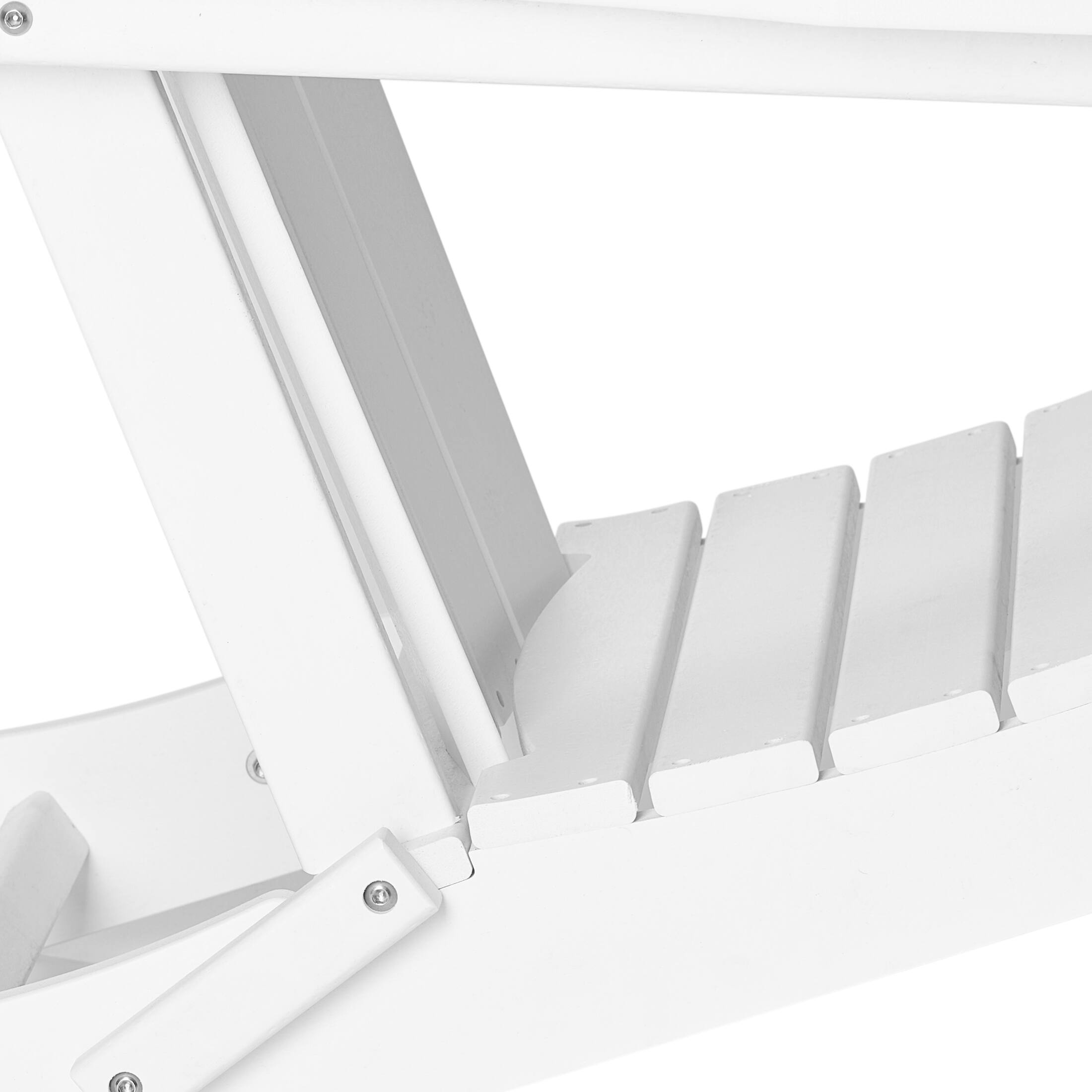 Alt View 5. WestinTrends - WestinTrends Malibu Outdoor HDPE Folding Poly Adirondack Chairs (Set of 2) - White.