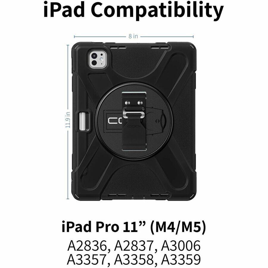 iPad Compatibility  
8 in 11.9in iPad Pro 11" (M4/M5)  
A2836, A2837, A3006, A3357, A3358, A3359