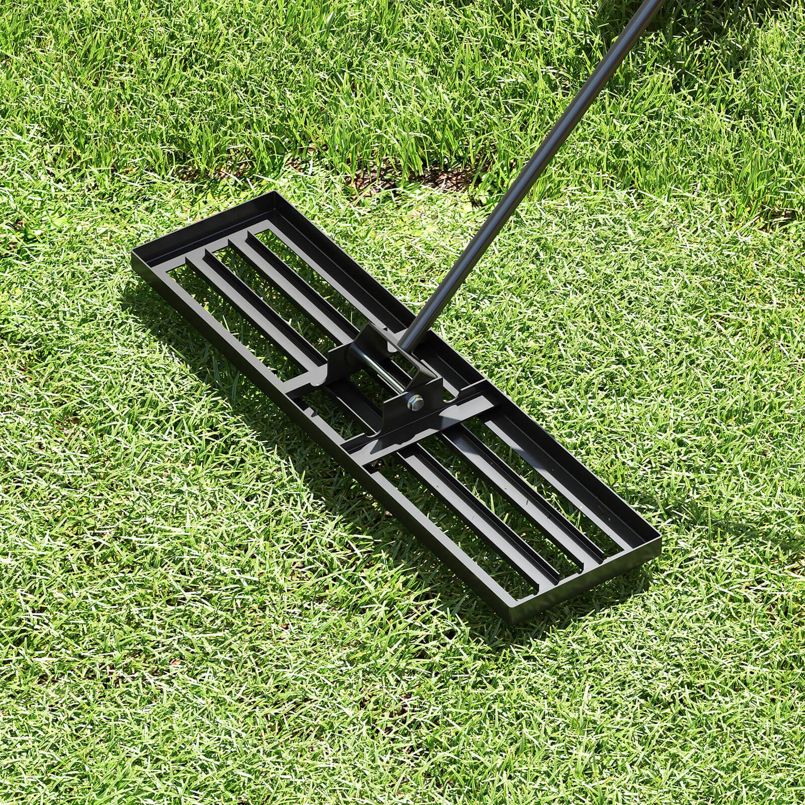 Alt View 1. Costway - Costway Lawn Leveling Rake 36" x 10" Heavy Duty Level Lawn Tool for Garden Backyard/Lawn - Black.