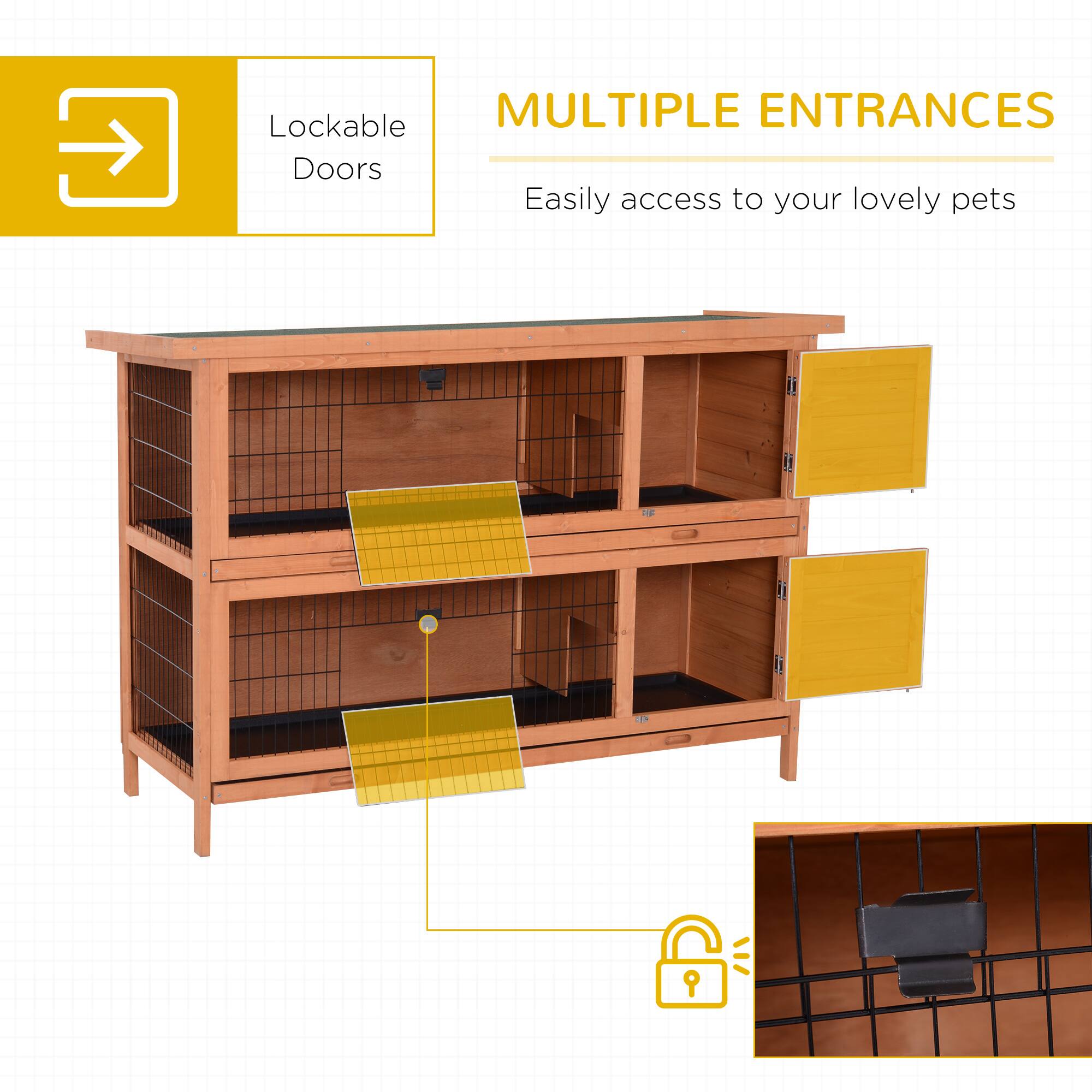 Lockable Doors

MULTIPLE ENTRANCES

Easily access to your lovely pets