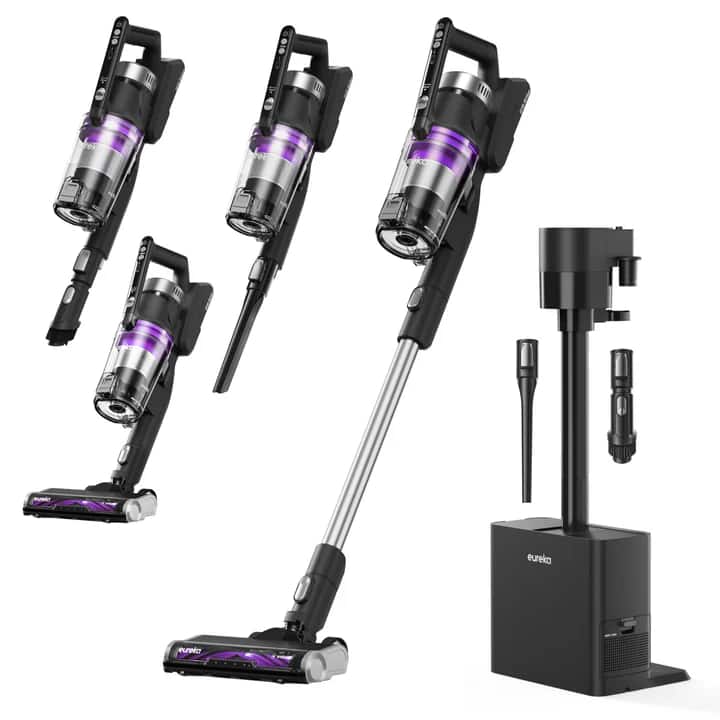 Eureka - Refurbished Excellent - Refurbished NEC490 Stylus Elite Cordless Stick Vacuum Cleaner - Purple