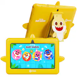 Contixo - A8 Baby Shark 7-Inch Kids Tablet, 32GB, Android 16, 8 Pinkfong Learning Apps, Parental Controls, Ages 3-12 - Yellow Shark