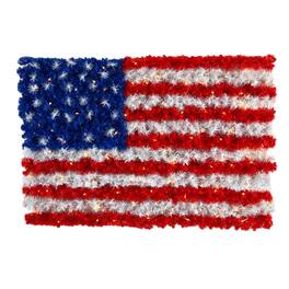 BreeBe - 3’ x 2’ American Flag with 100 LED Lights - Multi
