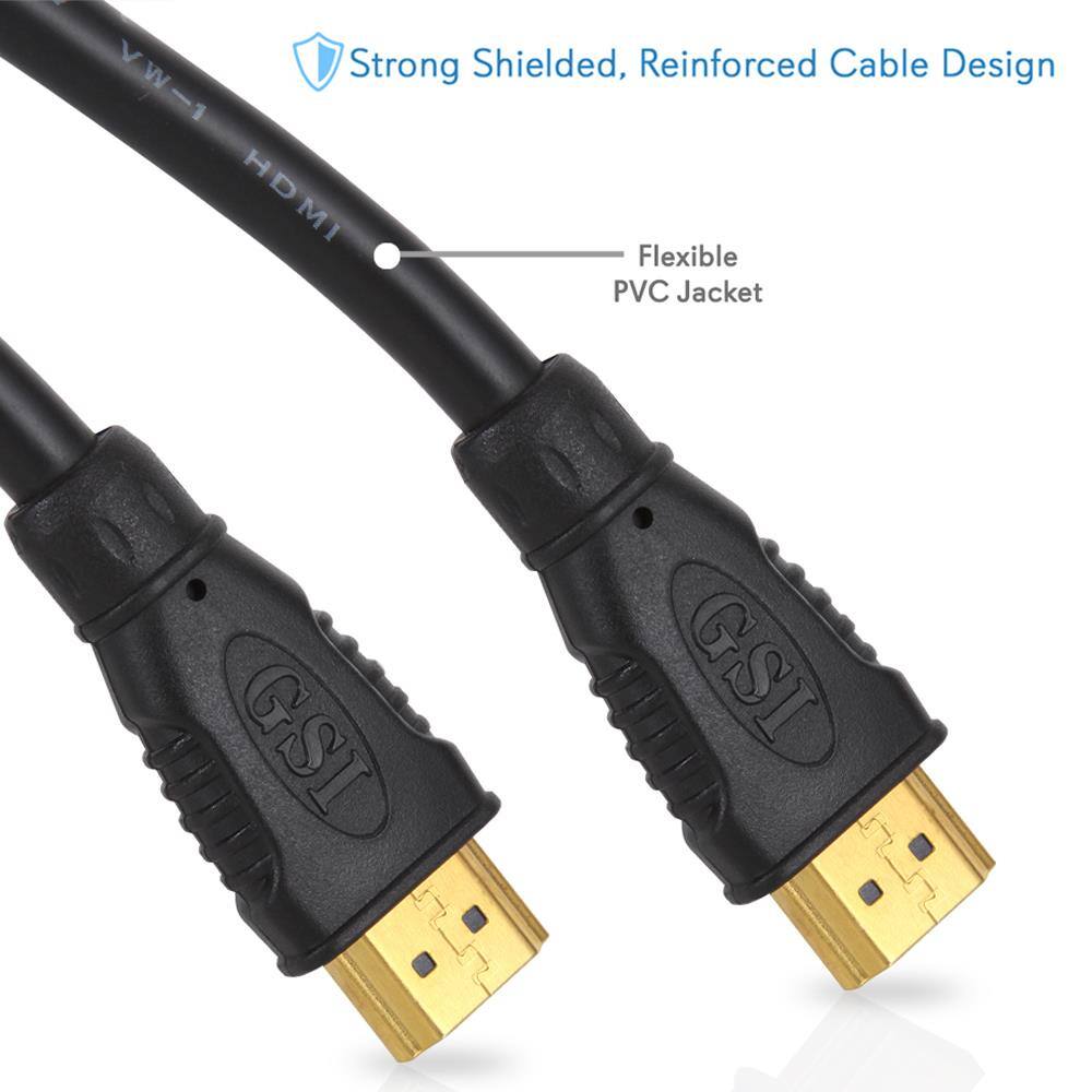 Strong Shielded, Reinforced Cable Design  
Flexible PVC Jacket  
YW1 HDMI  
GSI