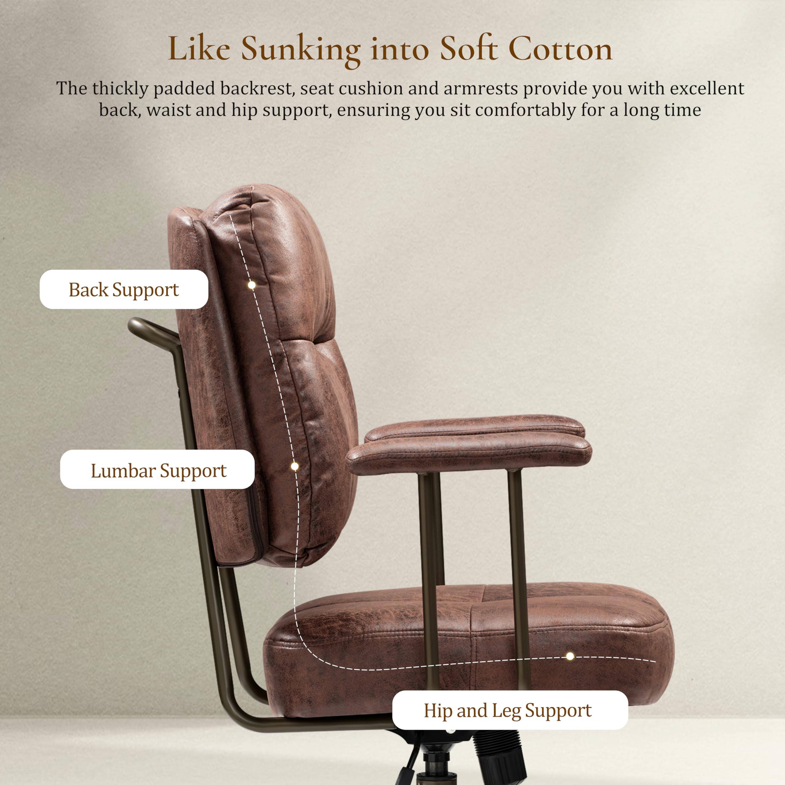 Like Sunking into Soft Cotton
The thickly padded backrest, seat cushion and armrests provide you with excellent back, waist and hip support, ensuring you sit comfortably for a long time
Back Support
Lumbar Support
Hip and Leg Support