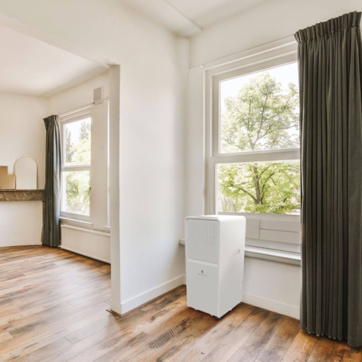 Alt View 18. Friedrich - 10000 BTU (6000 DOE) 450 Sq. Ft. Portable Air Conditioner Cool Only Wifi Enabled - White - White.