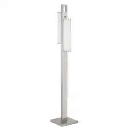 Manhattan Lane - Mora Floor Lamp w Dimmer Switch, 2 Ports, Dual LED, Chrome 61 Inch