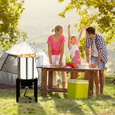 Turkey Fryer Pot With Basket And Burner 30QT Turkey Fryer Kit - 55,000BTU Outdoor Propane Burner With Pots, Basket & Skimmer Outdoor Deep Fryer Turkey Fryer Pot With Basket And Burner 30QT Turkey Fryer Kit - 55,000BTU Outdoor Propane Burner With Pots, Basket & Skimmer Outdoor Deep Fryer