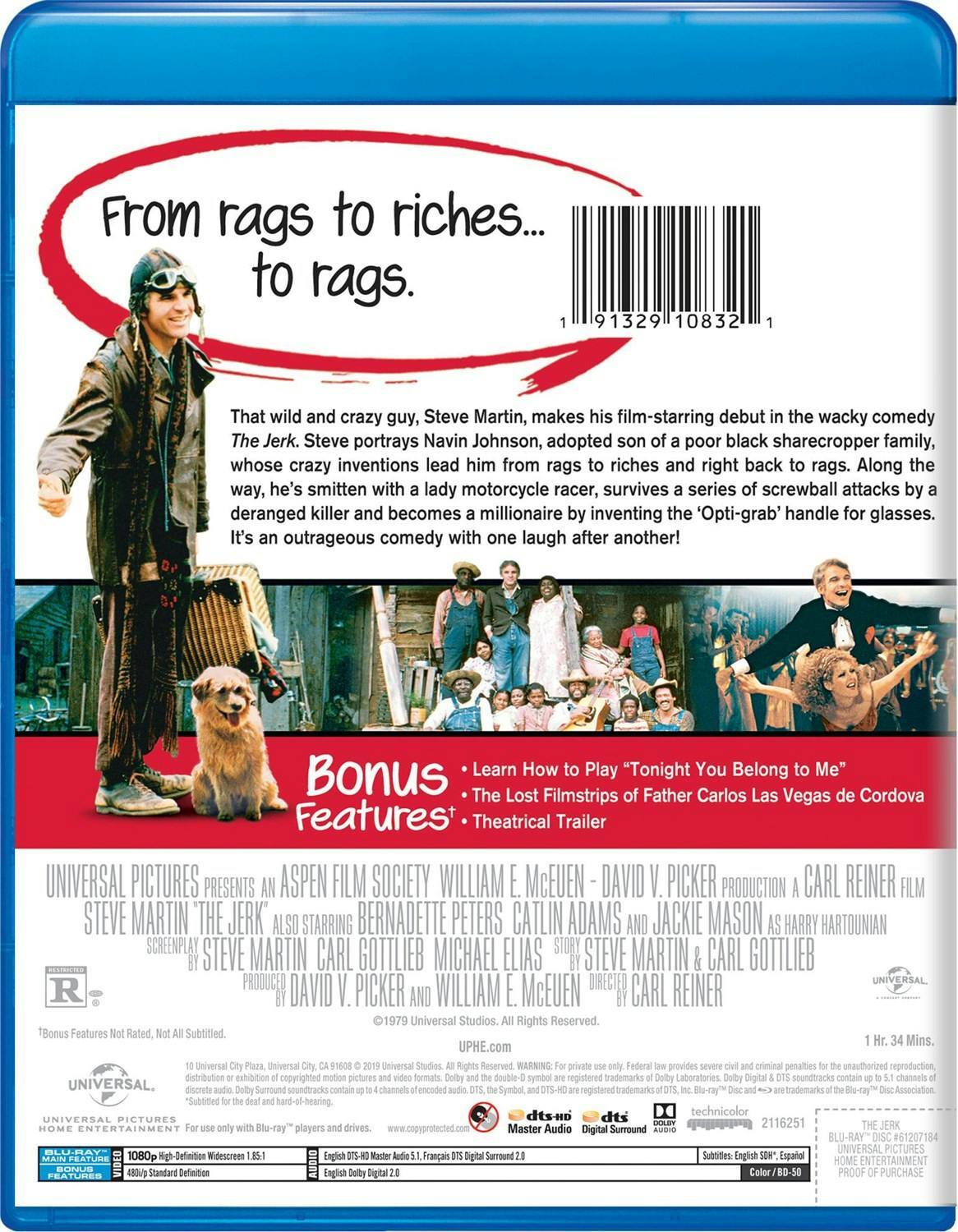 Back. The Jerk (Blu-ray New Box Art) [Blu-ray].