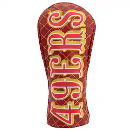 Team Golf - San Francisco 49ers Quilted Fairway Headcover - Multicolor