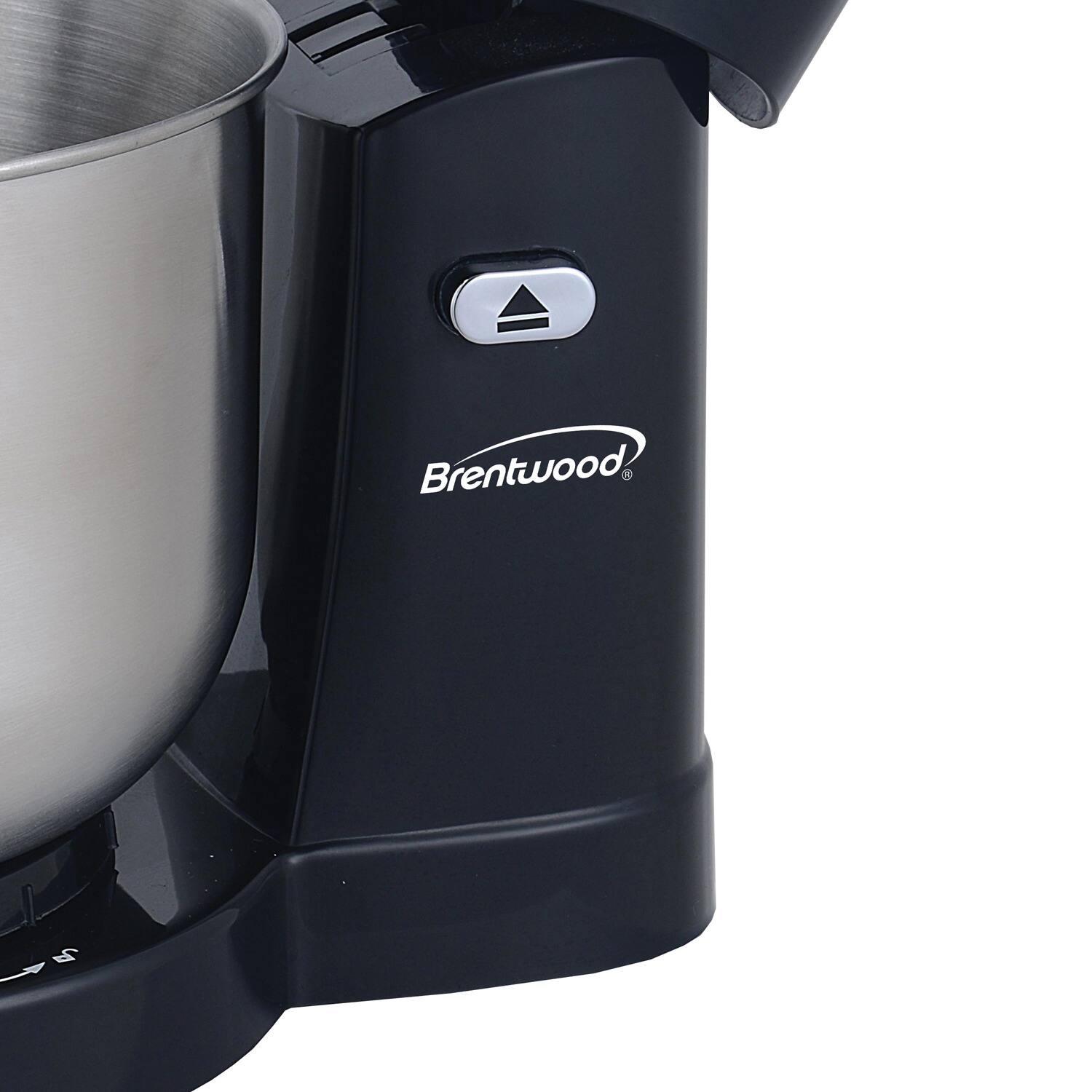 Alt View 6. Brentwood - Brentwood 5 Speed Stand Mixer with 3.5 Quart Stainless Steel Mixing Bowl in Black - Black.