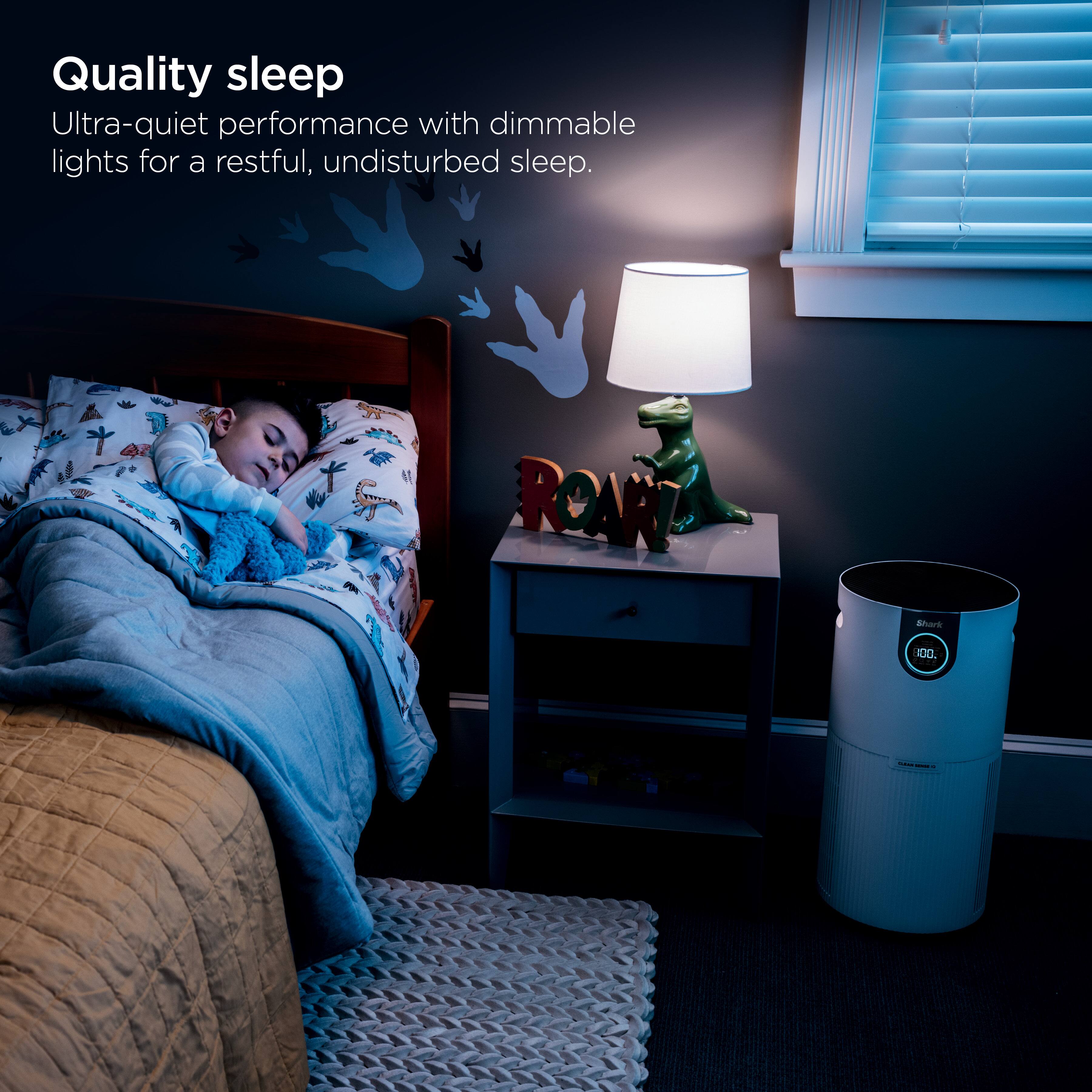 Quality sleep  
Ultra-quiet performance with dimmable lights for a restful, undisturbed sleep.